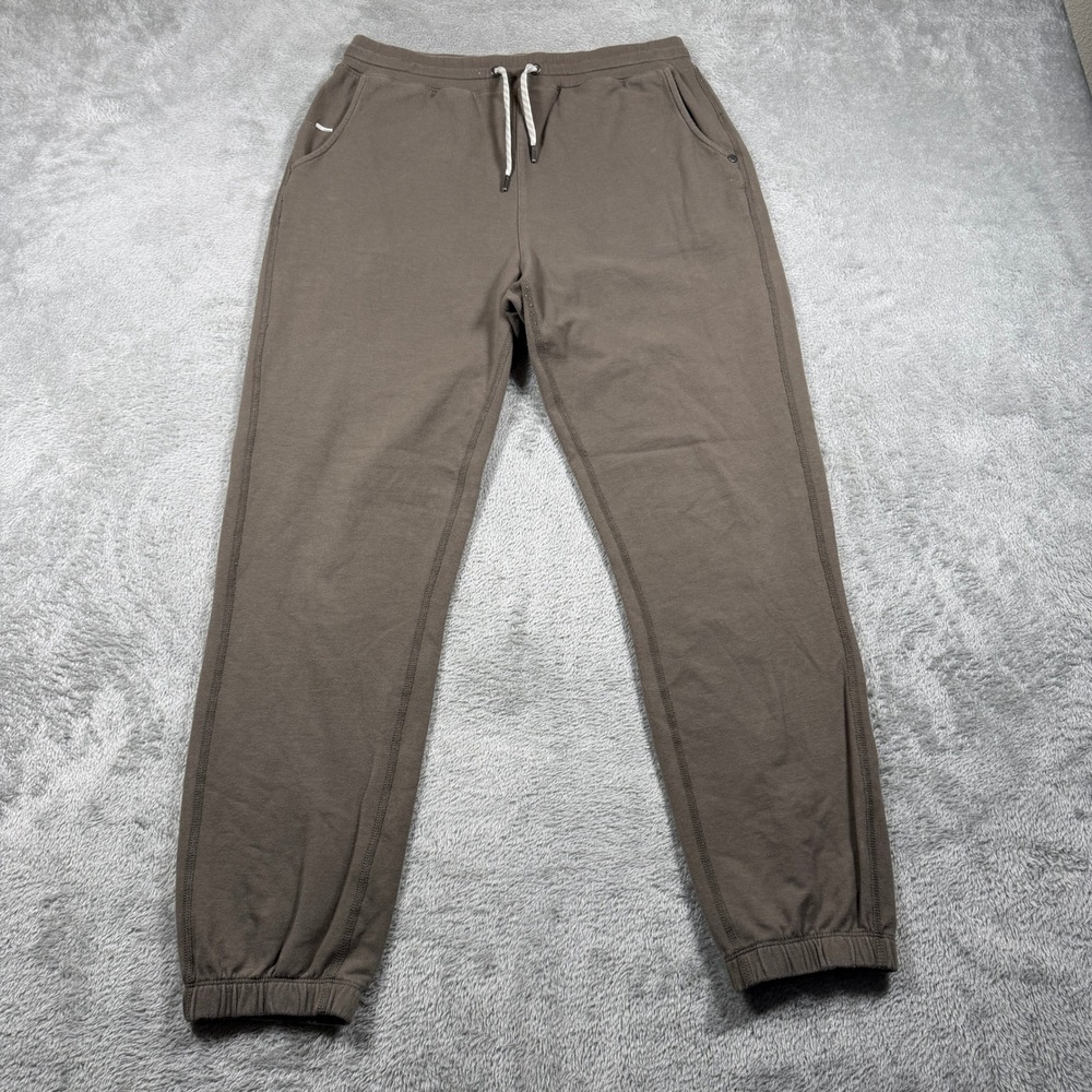 Vuori Laguna Lounge Pant 2.0 Women Small Brown Joggers VW437 Organic Cotton - Picture 1 of 8